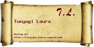 Tunyogi Laura névjegykártya